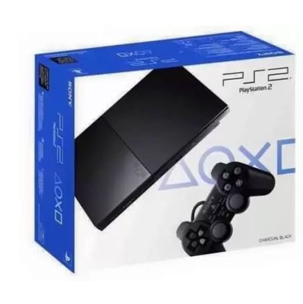 a blue and white box of gaming console where you can play the best ps2 games
