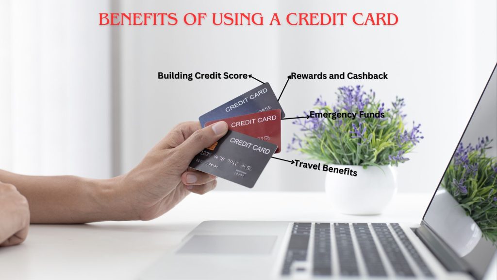 This poster is telling about Benefits of using a credit card