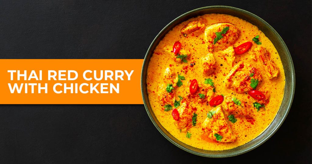 thai red curry with chicken