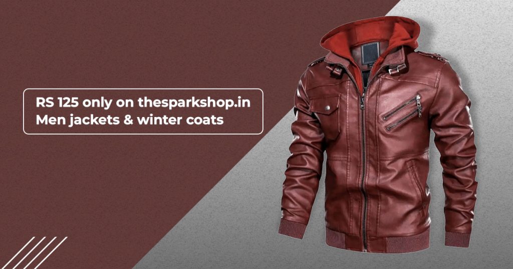 Rs 125 only on Thesparkshop.in Men Jackets & Winter Coats